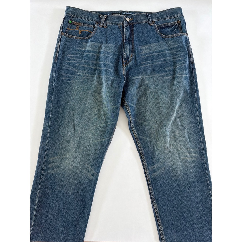 LRG Grass Roots Vintage Y2K Mens Blue Denim Jeans Size 42 Streetwear Relaxed